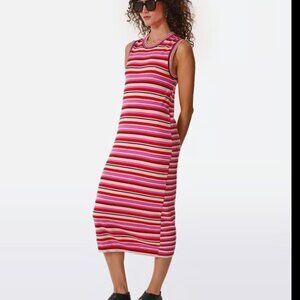 Paul Smith Womens Knitted Dress Round-neck sweater dress Bubblegum raspberry